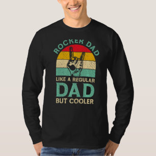 Mens Funny Fathers Day Rocker Dad For Rock Player T-Shirt