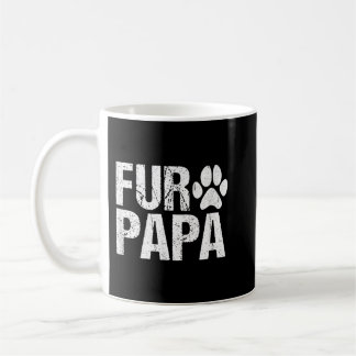 Mens Funny Fur Papa Pet Lover Dog Dad Fathers Da Coffee Mug