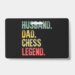 Mens Funny Gift Husband Dad Chess Legend Badge