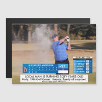 Mens Funny ⛳ Golf News 40th 50th 60th Birthday 