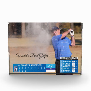 Mens Funny Golf News 40th 50th 60th Birthday  Photo Block