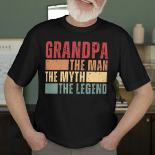 Mens Funny Grandpa The Man The Myth The Legend T-Shirt