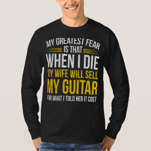 Mens Funny Guitar Player Saying Guitarist I Expens T-Shirt