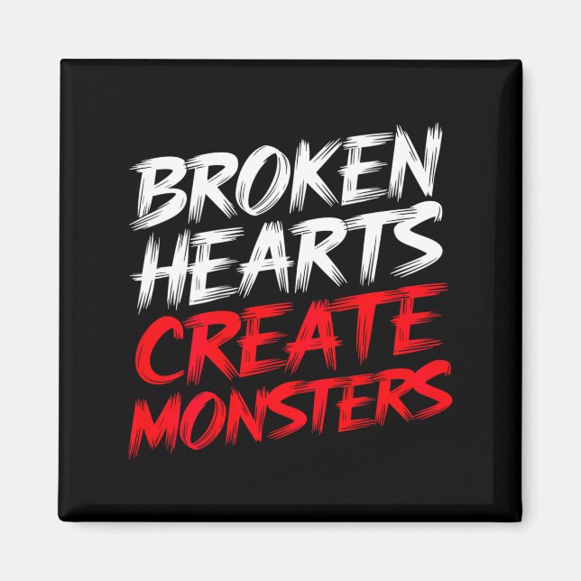 Mens Funny Gym Saying Valentine's Broken Hearts Mo Magnet (Front)