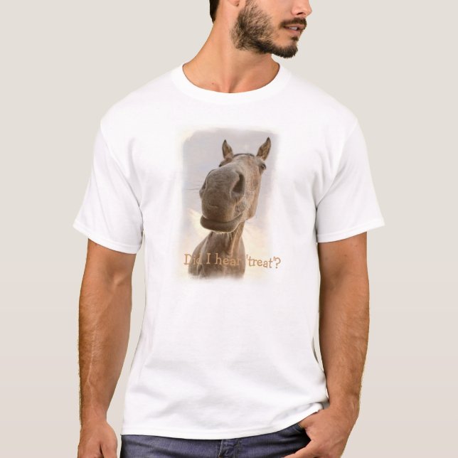 Men's funny horse tshirt (Front)