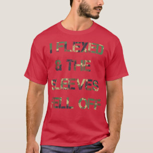 Mens Funny I Fleed & The Sleeves Fell Off Camoued  T-Shirt