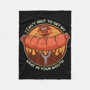 Mens Funny Inappropriate Funny Shirts My Meat In Y Fleece Blanket