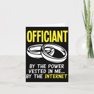 Mens Funny Internet Ordained Offigovernment Card