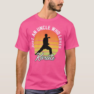 Mens Funny Karate Uncle Who Loves Karate Retro T-Shirt