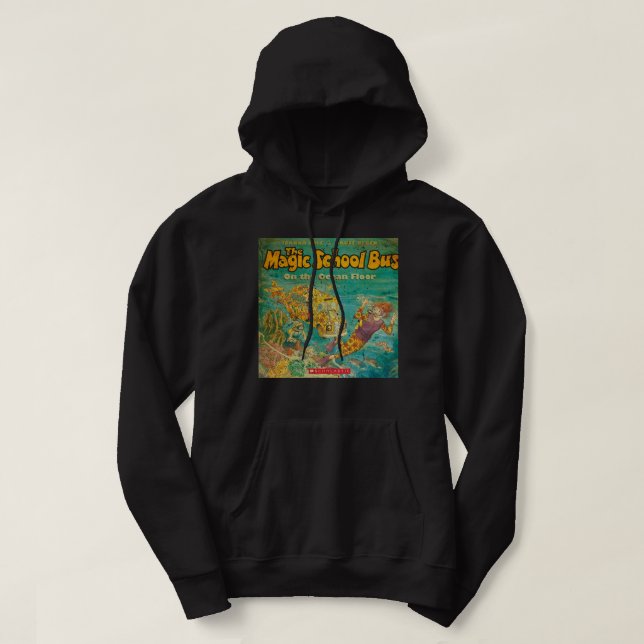 Mens Funny Magic Cartoons School Bus Kids Gifts Fo Hoodie (Design Front)