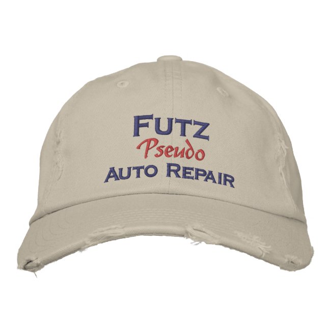 Men's Funny Mechanic Embroidered Baseball Cap (Front)