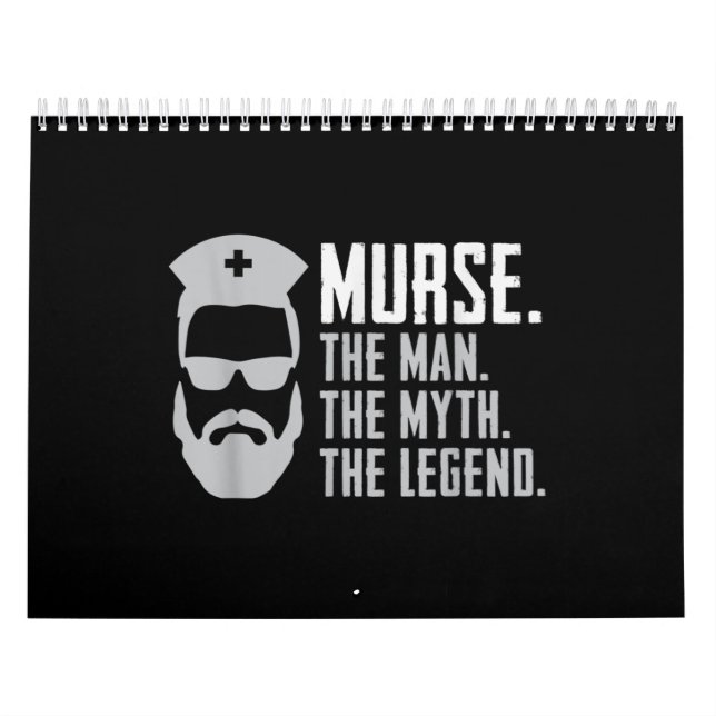 Mens Funny Murse Calendar (Cover)