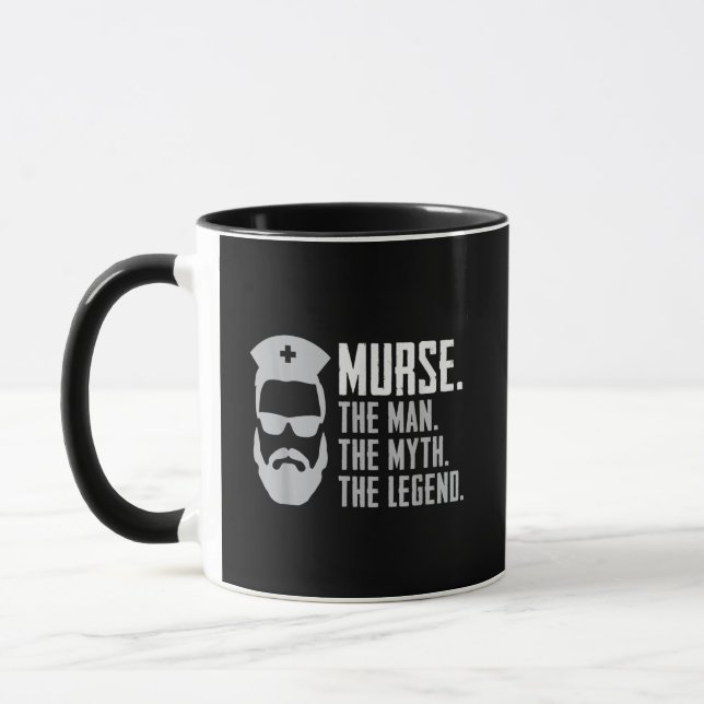 Mens Funny Murse Mug (Left)