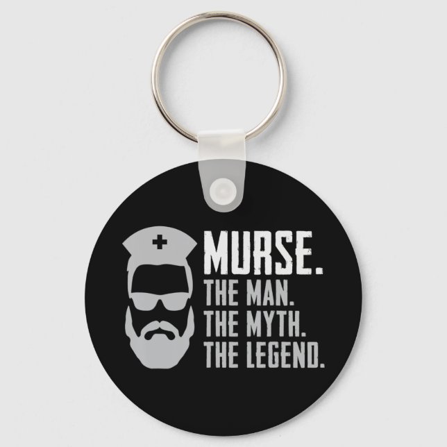 Mens Funny Never Underestimate An Old Man With A B Keychain (Front)