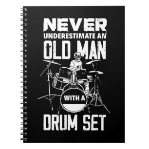 Mens Funny Never Underestimate An Old Man With A D Notebook