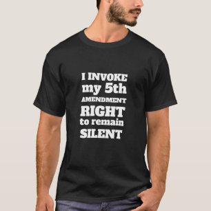 Men's Funny Novelty Sportswear 5TH AMENDMENT T-Shirt