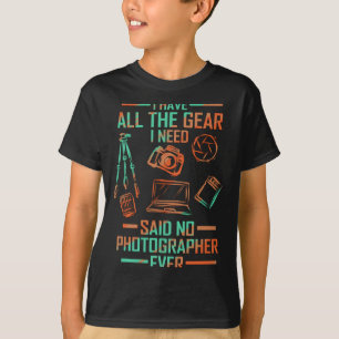 Mens Funny Photography Lover For Photographer Gear T-Shirt