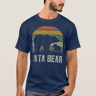Mens Funny Tata Bear Shirts, Cub Kid Fathers Day I T-Shirt