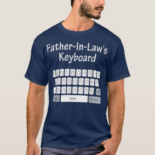 Mens Funny Tee For Fathers Day FatherInLaw's Keybo