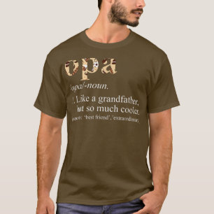 Mens Funny Tie Die Cool Opa Like a Grandfather  T-Shirt