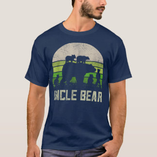 Mens Funny Uncle Bear Shirts From Niece & Nephew, 