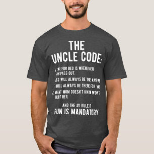 Mens Funny Uncle Gifts From Niece Nephew The Uncle T-Shirt