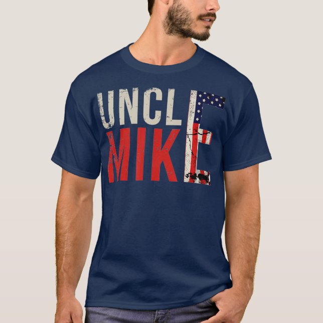 Mens Funny Uncle Mike  for men gift T-Shirt (Front)