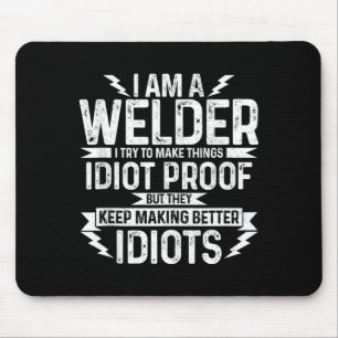 Mens Funny Welder &amp; Apparel Tank Top  Mouse Pad
