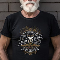 Mens Funny Whiskey 75th Birthday