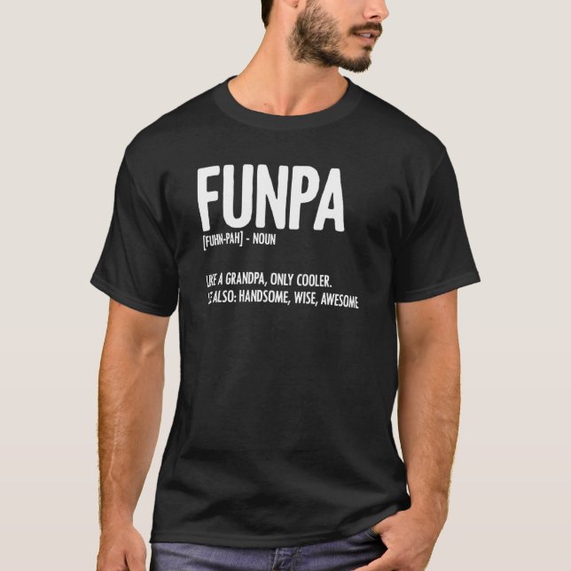 Mens Funpa Definition Father's Day For  Grandpa Gr T-Shirt (Front)