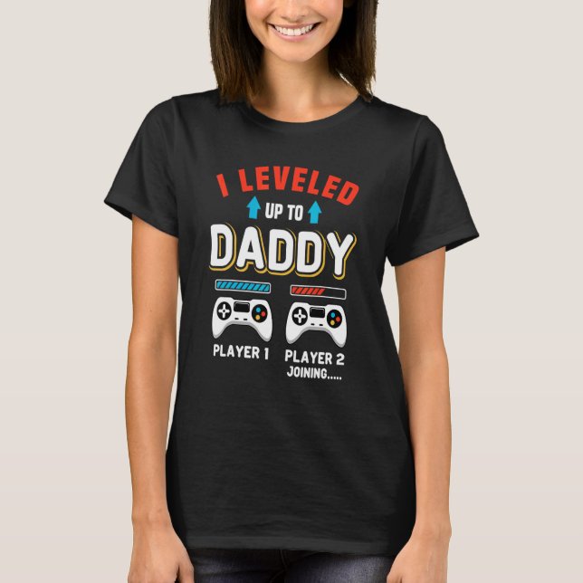 Mens Gamer Dad Offspring Joystick Level Up To Dadd T-Shirt (Front)