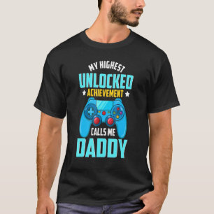 Mens Gamer Dad Unlocked Video Gaming Fathers Day T-Shirt