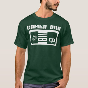 Mens GAMER DAD Video Game Player Gift Funny Retro T-Shirt