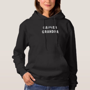 Mens Gamer Grandpa Grandfather Video Gaming Father Hoodie