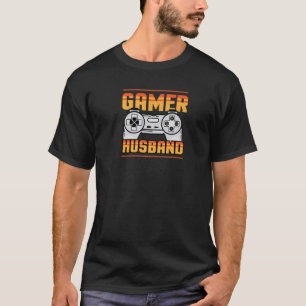 Mens Gamer Husband Funny Trendy Video Game Control T-Shirt
