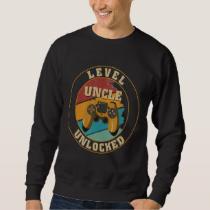 Mens Gamer New Uncle Dad Mom Baby Announcement Pre Sweatshirt