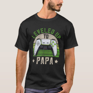 Mens Gamer Papa , Funny Pregnancy Announcement New T-Shirt