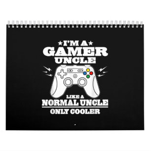 Mens Gamer Uncle  Like A Normal Dad  Funny Fathers Calendar