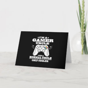 Mens Gamer Uncle Like A Normal Dad Funny Fathers Invitation