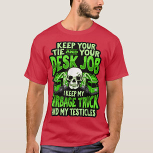 Mens Garbage Truck Design for a Garbage Guy  T-Shirt
