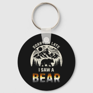 Mens Gay Bear Pride Hiking Retro Funny Outdoor Tan Keychain