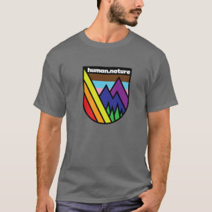 Mens Gay Hiking - LGBTQ Queer Pride With Mountain T-Shirt