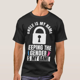 Mens Gender Reveal Design for a Keeper of the Gend T-Shirt
