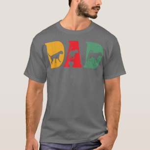 Mens German boer dog or puppy owner DAD RETRO T-Shirt