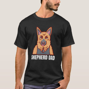 Mens German Shepherd Dad Gifts Dog Father's Day Pe T-Shirt