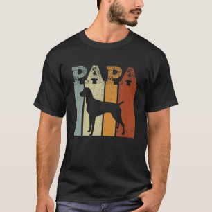 Mens German Shorthaired Pointer Dog Vintage- Papa T-Shirt