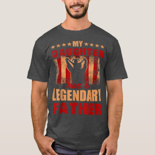 Mens Gift For Fathers Day Tee My Daughter Has Lege