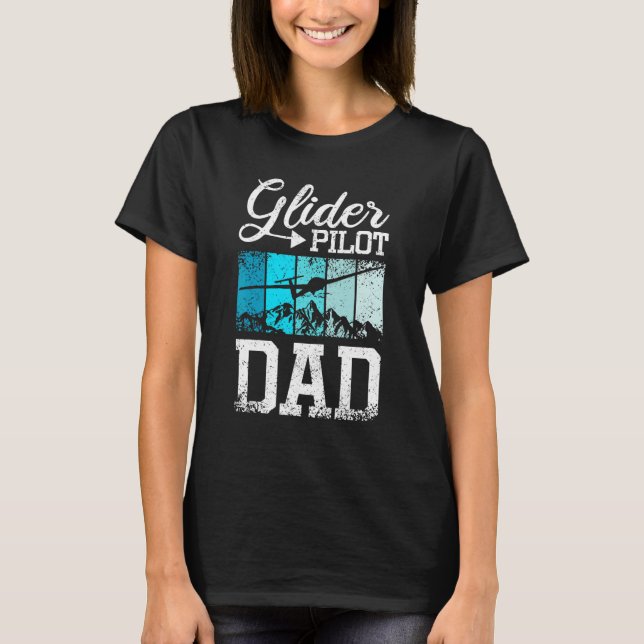 Mens Glider Pilot Dad T-Shirt (Front)