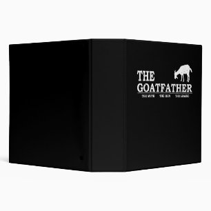 Mens Goat Far Pet Lover Fars Day Binder