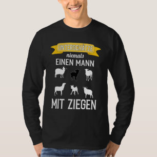 Mens Goat Never Underestimate A Man With Goats T-Shirt